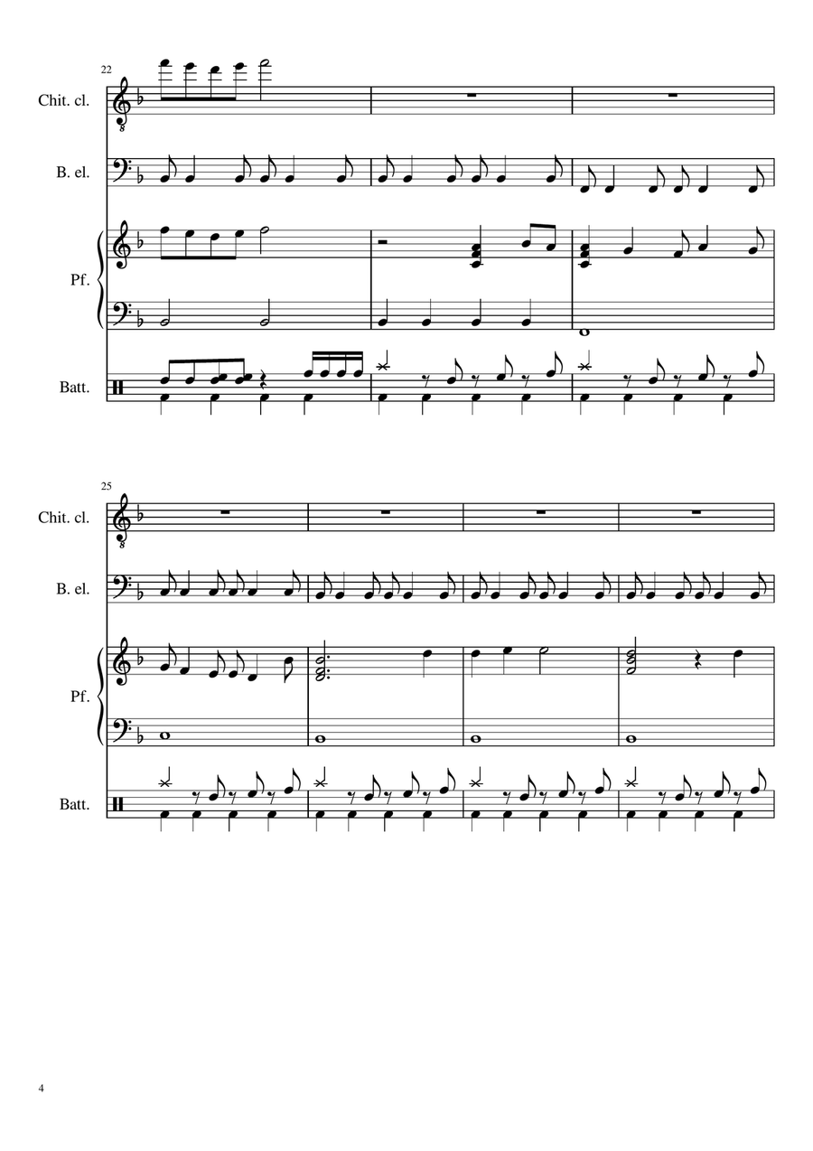 Beyond (End Credit Version) - Score Only Small Ensemble scores gallery preview page 4