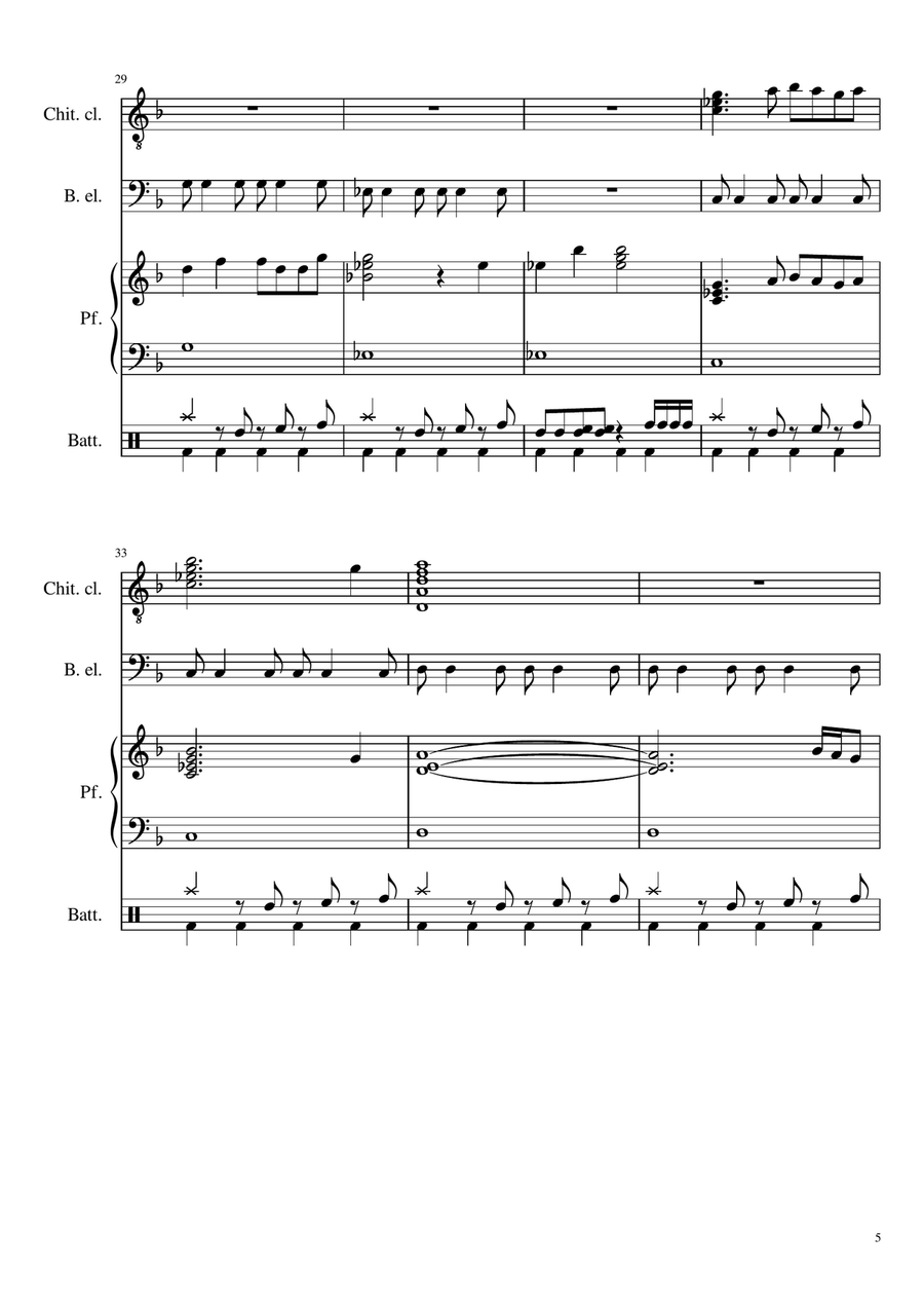 Beyond (End Credit Version) - Score Only Small Ensemble scores gallery preview page 5