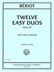 Twelve Easy Duos, Opus 87