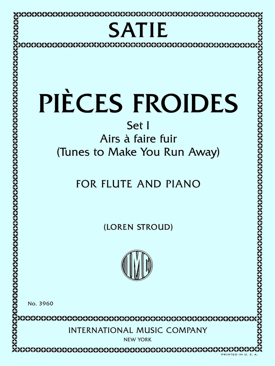 Pièces Froids, Set I: Airs a faire fuir (Tunes to Make You Run Away), for Flute and Piano Flute Solo scores gallery preview page 1