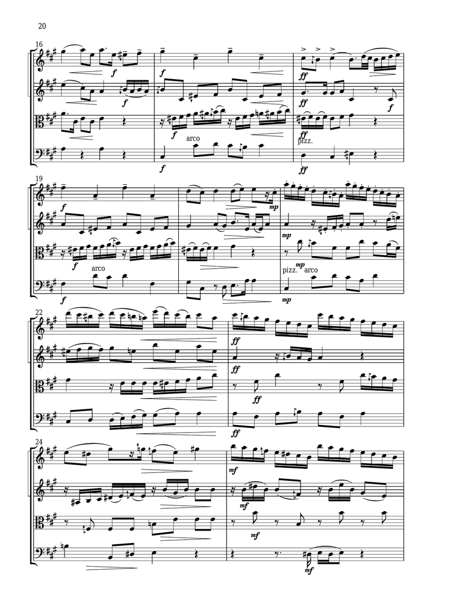 The Graces (DO-TI-DO) The Graces (DO-TI-DO) String Quartet scores gallery preview page 3