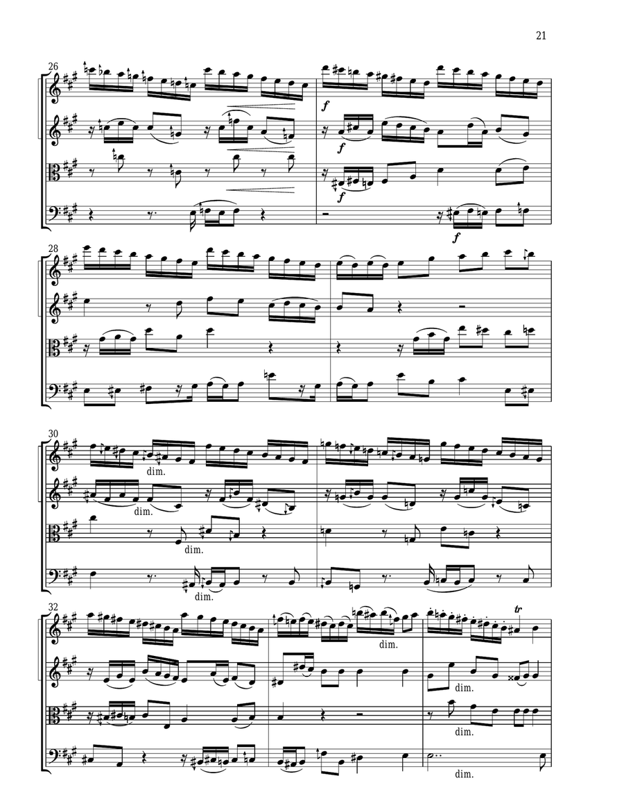 The Graces (DO-TI-DO) The Graces (DO-TI-DO) String Quartet scores gallery preview page 4