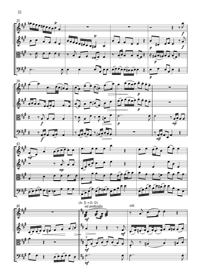 The Graces (DO-TI-DO) The Graces (DO-TI-DO) String Quartet scores gallery preview page 5