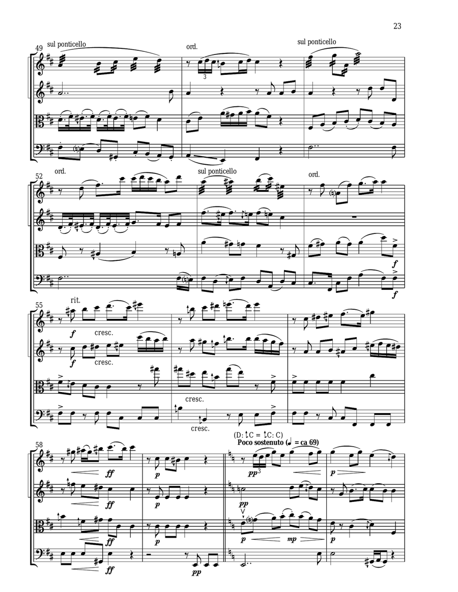The Graces (DO-TI-DO) The Graces (DO-TI-DO) String Quartet scores gallery preview page 6