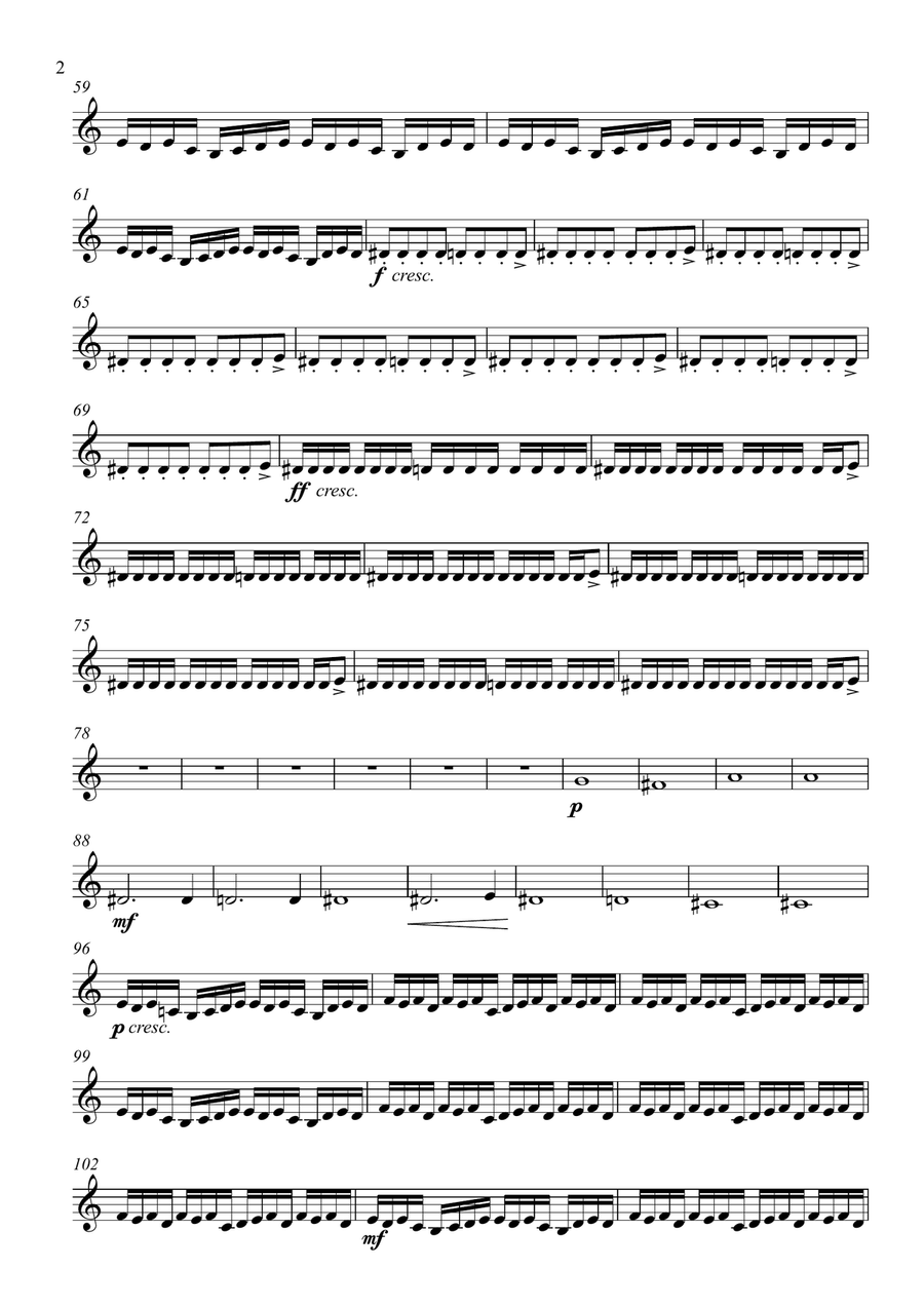 Newton's Cradle by Ludovico Einaudi Violin Solo scores gallery preview page 2