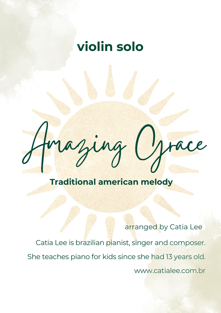Amazing Grace for Violin solo Violin Solo scores gallery preview page 1