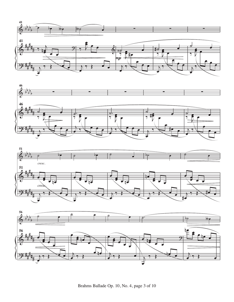 Sixteen Piano Pieces by Brahms, from Op. 10, 76, 116, 117 and 119, arranged for clarinet and piano Chamber Music scores gallery preview page 6