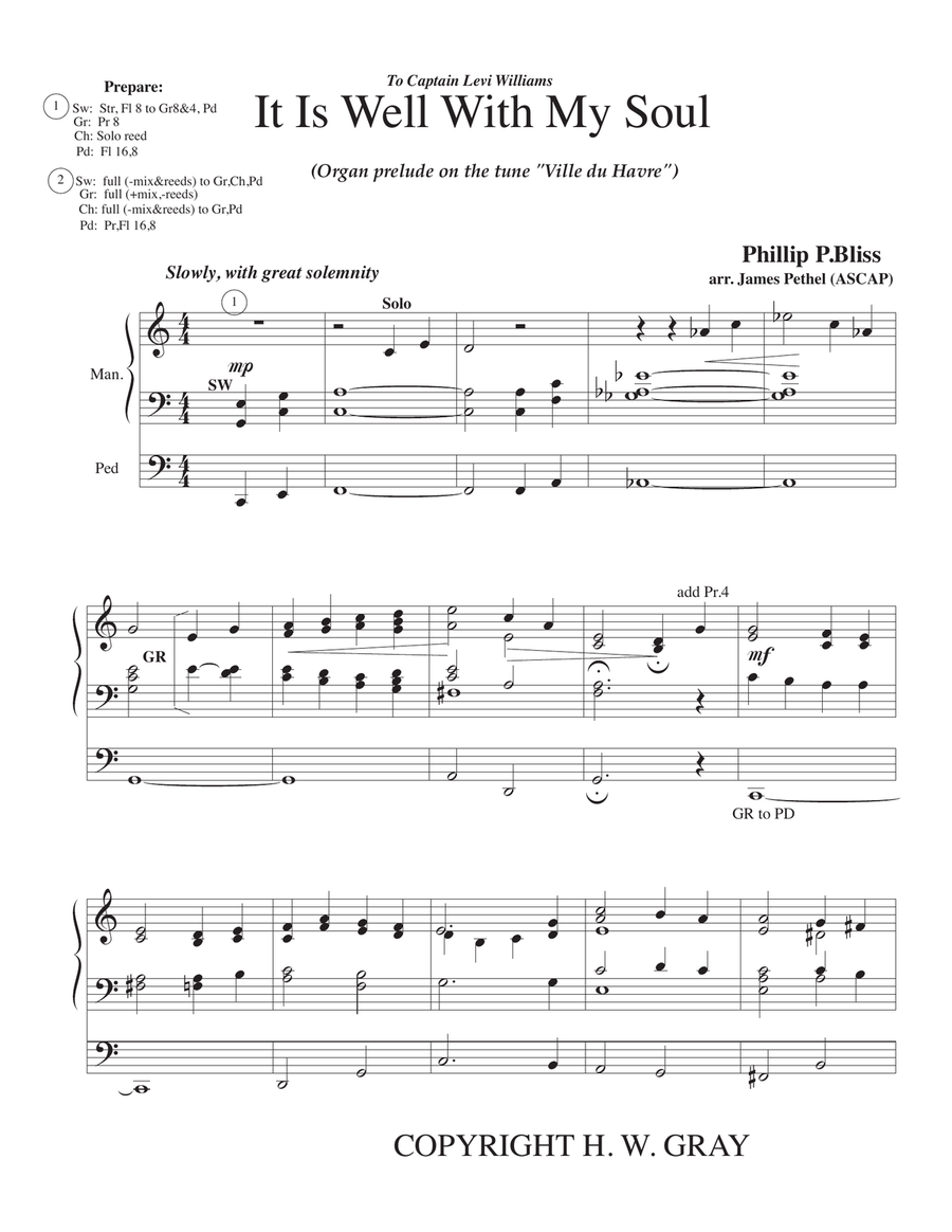 It Is Well With My Soul It Is Well With My Soul Organ Solo scores gallery preview page 1