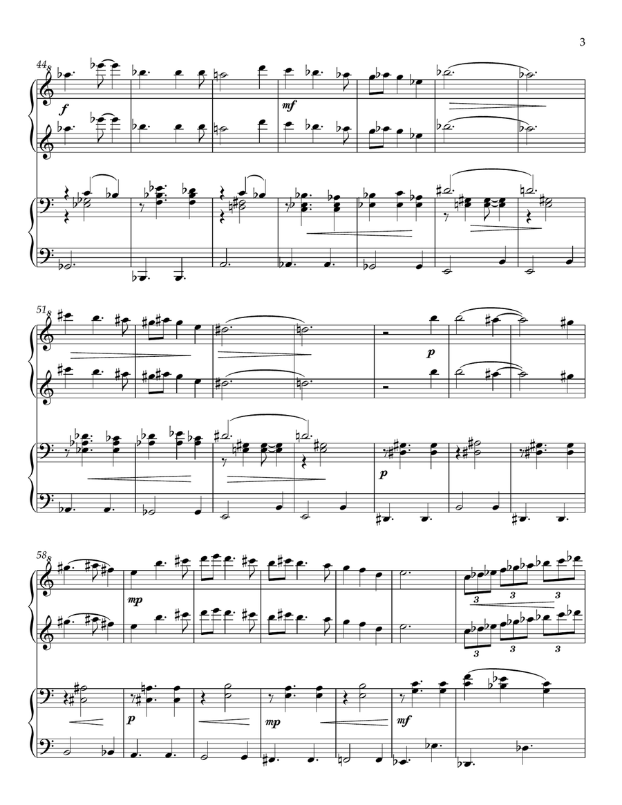 Jazz Waltz For Piano Duet 1 Piano, 4-Hands scores gallery preview page 3