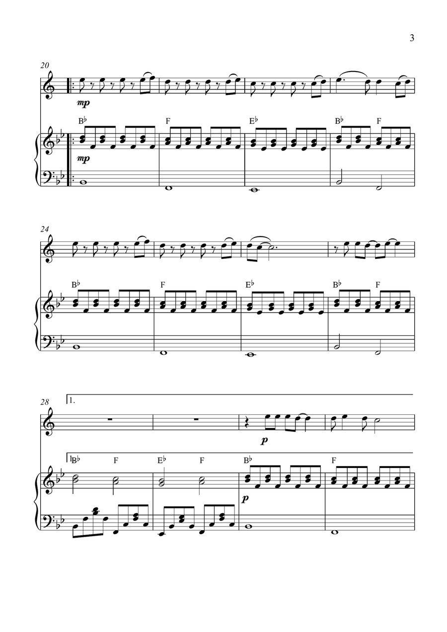 Big Big World Big Big World Soprano Saxophone scores gallery preview page 3
