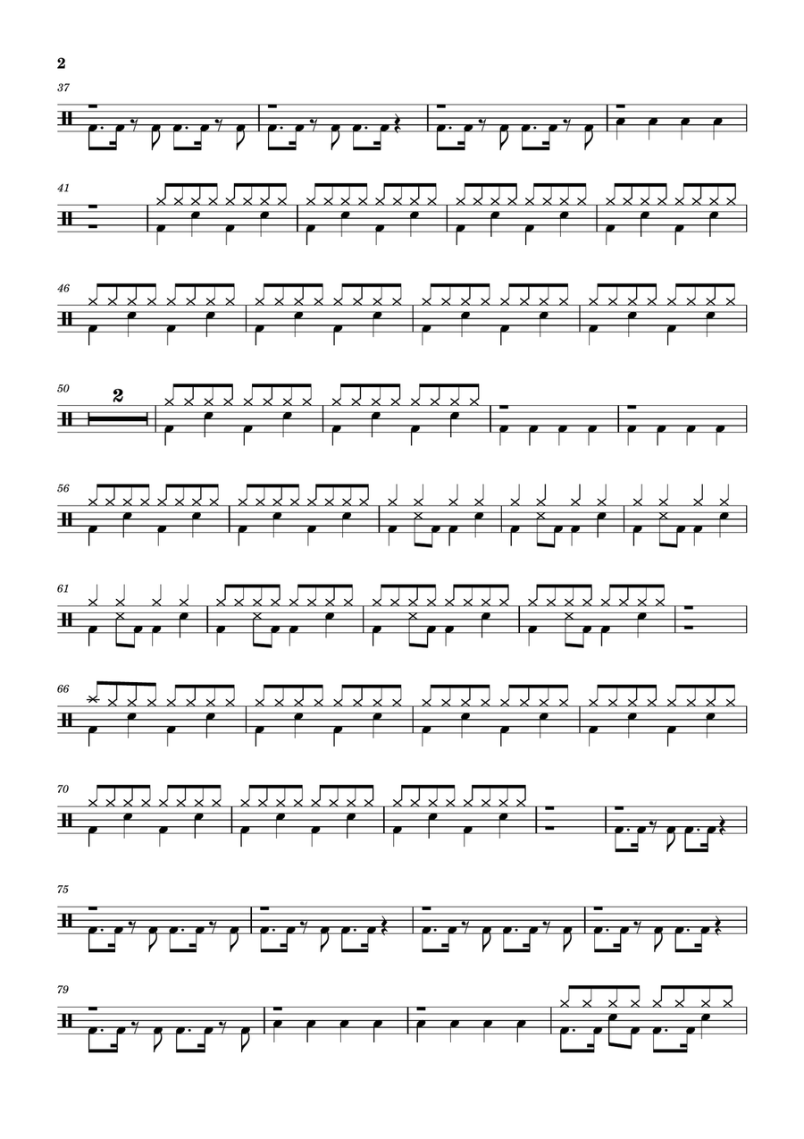 Oxytocin Oxytocin Drum Set scores gallery preview page 2