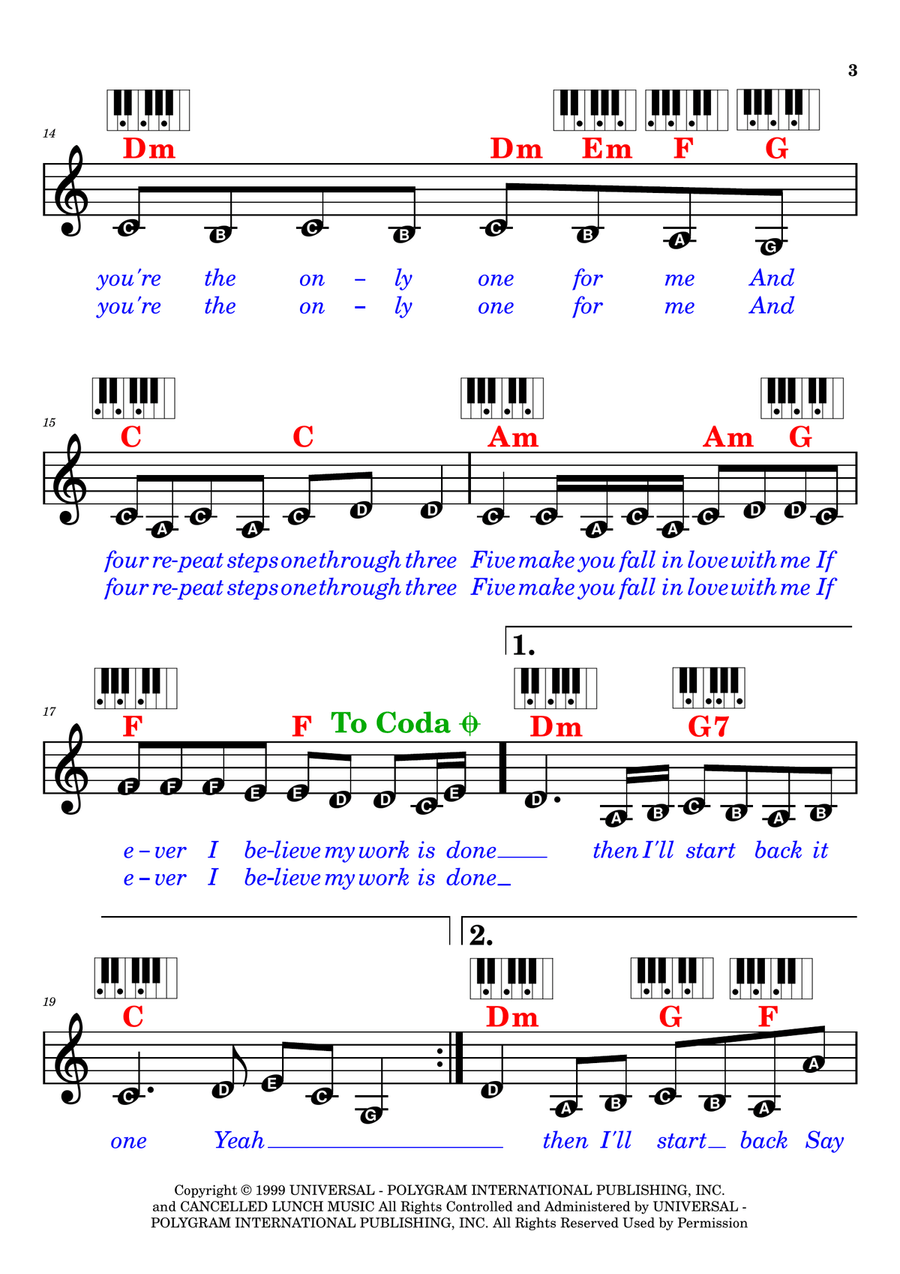 Back At One Back At One Piano scores gallery preview page 3
