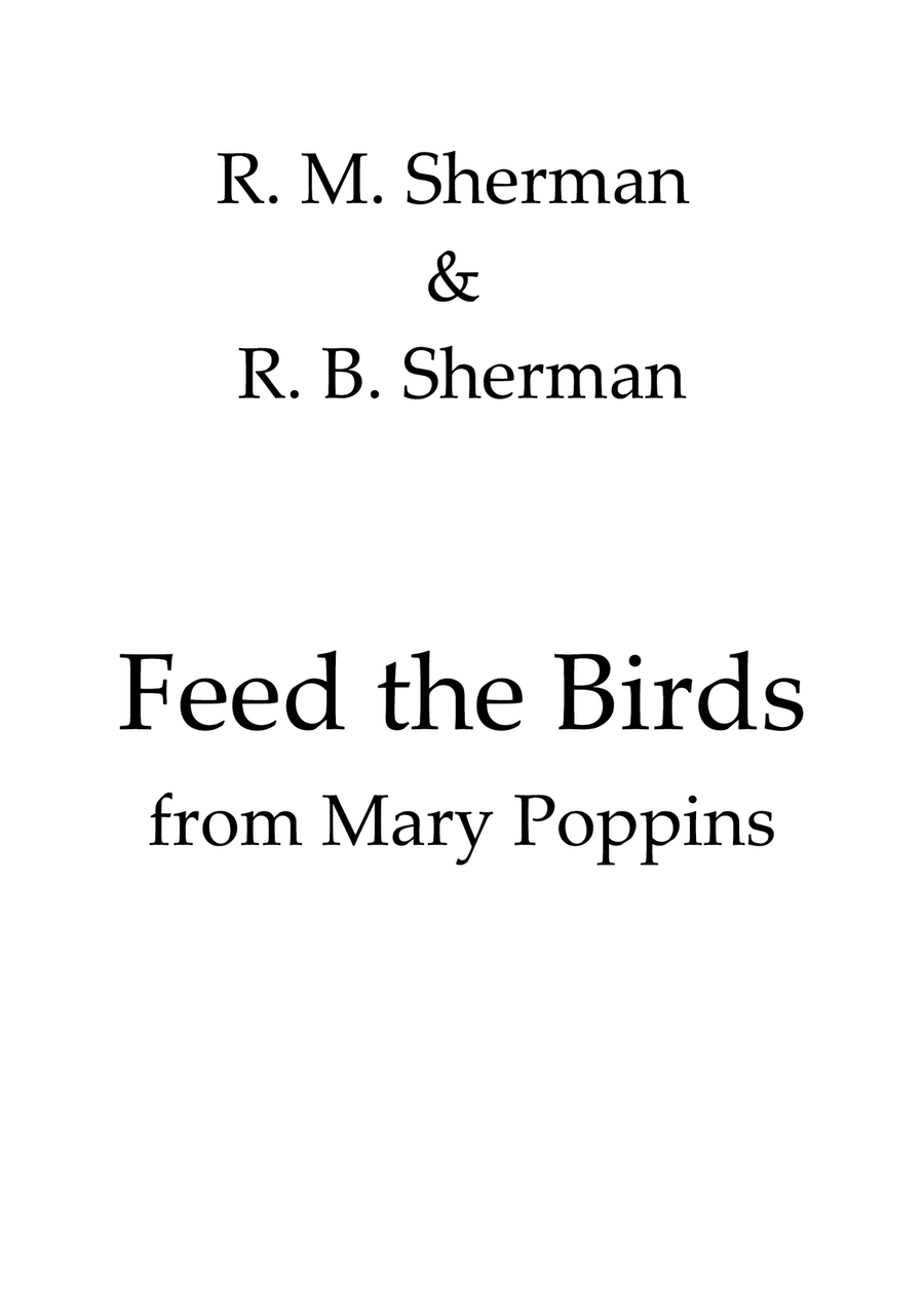 Feed The Birds (Tuppence A Bag) Piano Solo scores gallery preview page 1