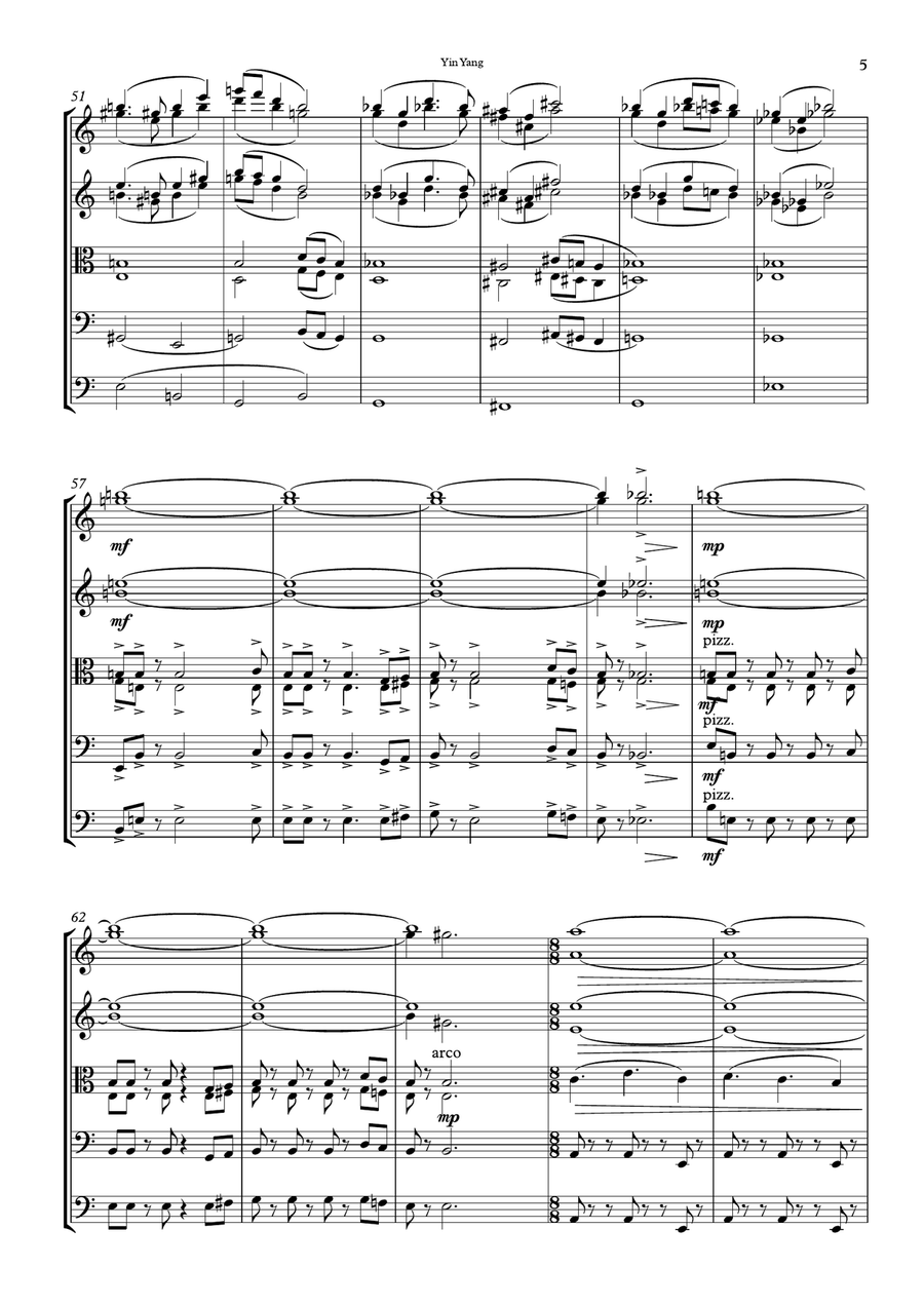 YIN YANG YIN YANG String Orchestra scores gallery preview page 5