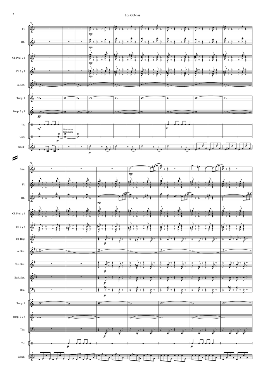 LOS GOBLINS LOS GOBLINS Concert Band scores gallery preview page 2