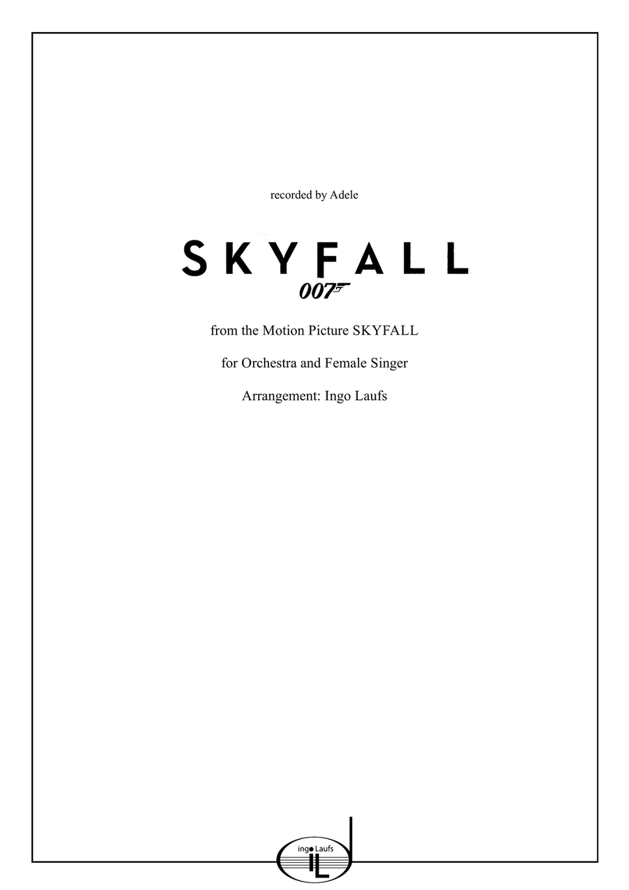 Skyfall Skyfall Full Orchestra scores gallery preview page 1