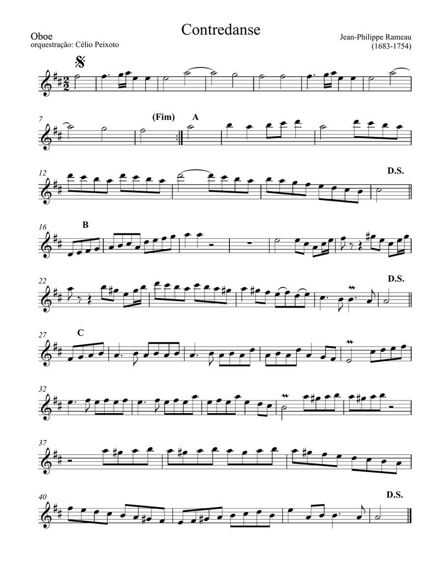 Contredanse Contredanse Chamber Orchestra scores gallery preview page 1