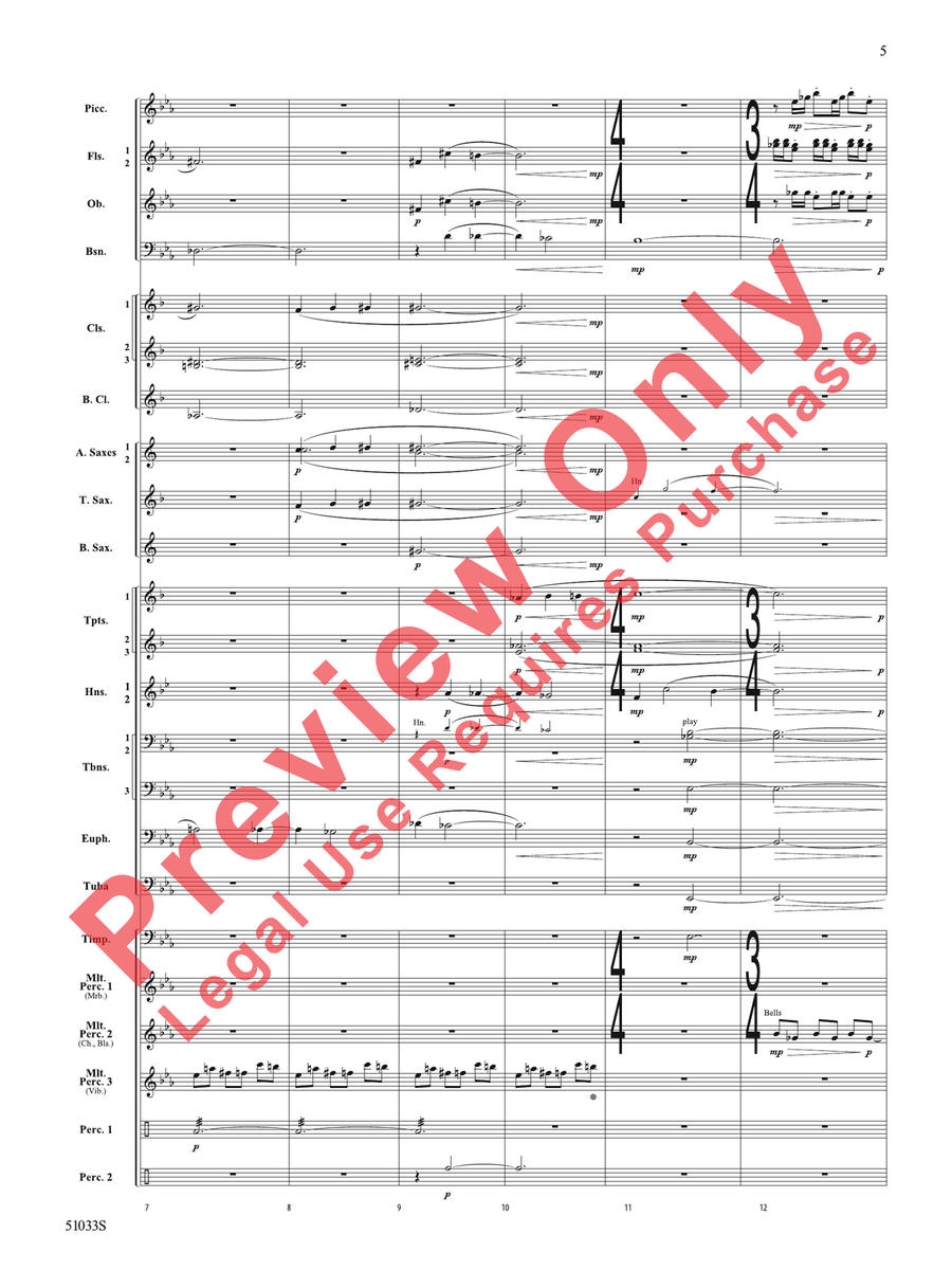 Hope Ahead Hope Ahead Concert Band scores gallery preview page 6