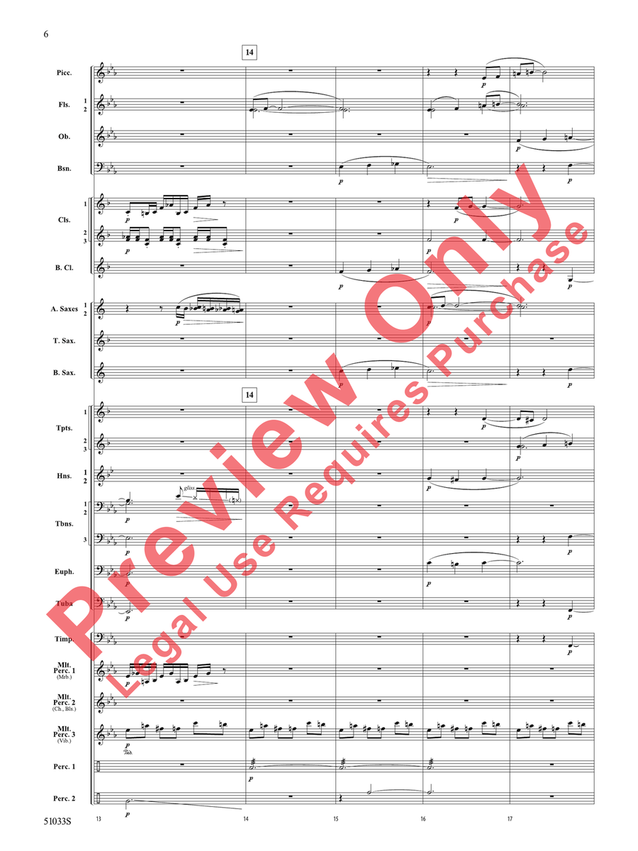 Hope Ahead Hope Ahead Concert Band scores gallery preview page 7