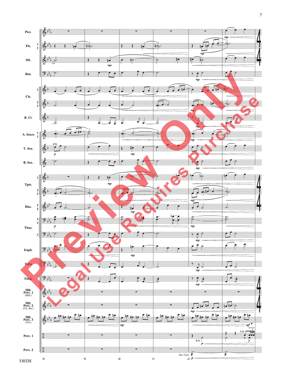Hope Ahead Hope Ahead Concert Band scores gallery preview page 8
