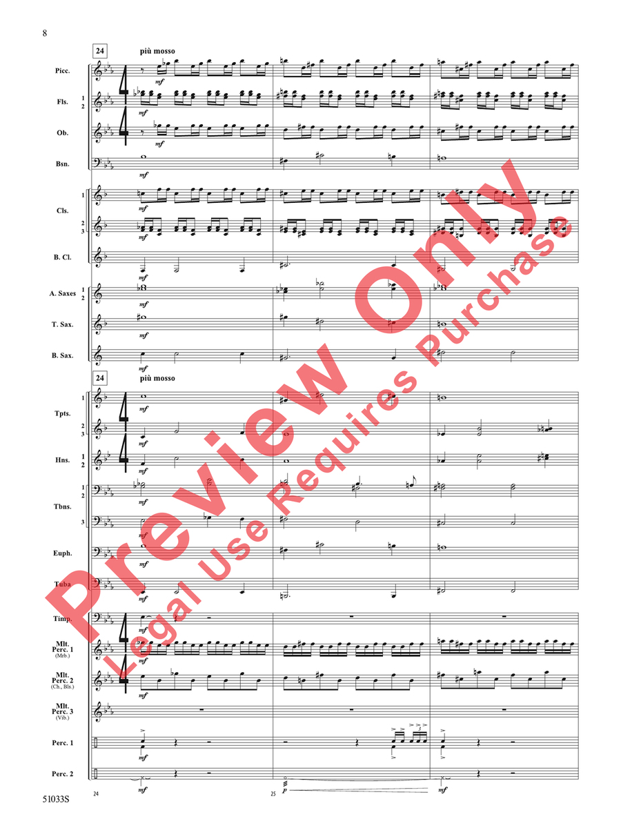 Hope Ahead Hope Ahead Concert Band scores gallery preview page 9