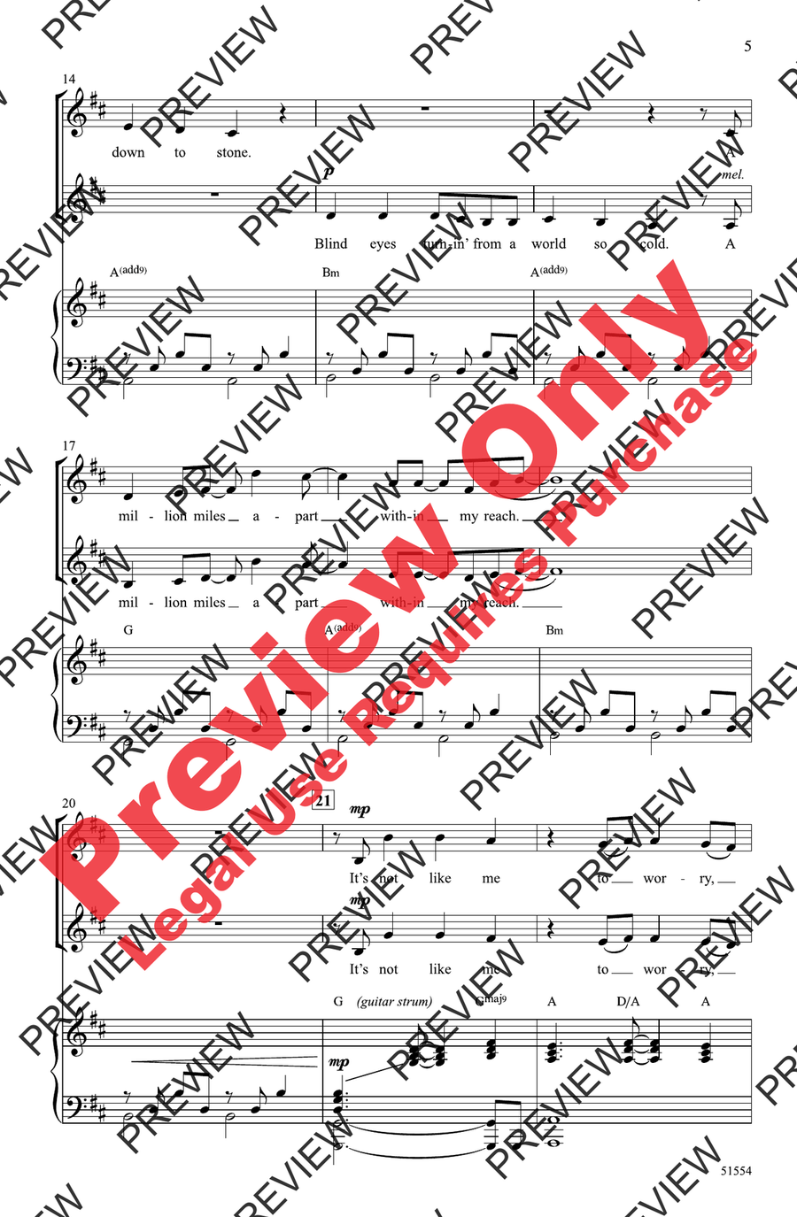 Leave a Light On Leave a Light On 2-Part scores gallery preview page 5