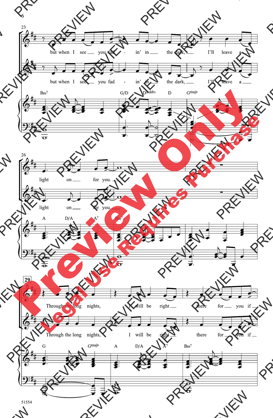 Leave a Light On Leave a Light On 2-Part scores gallery preview page 6