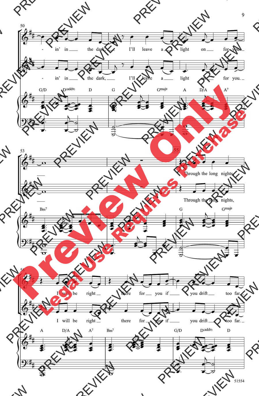 Leave a Light On Leave a Light On 2-Part scores gallery preview page 9