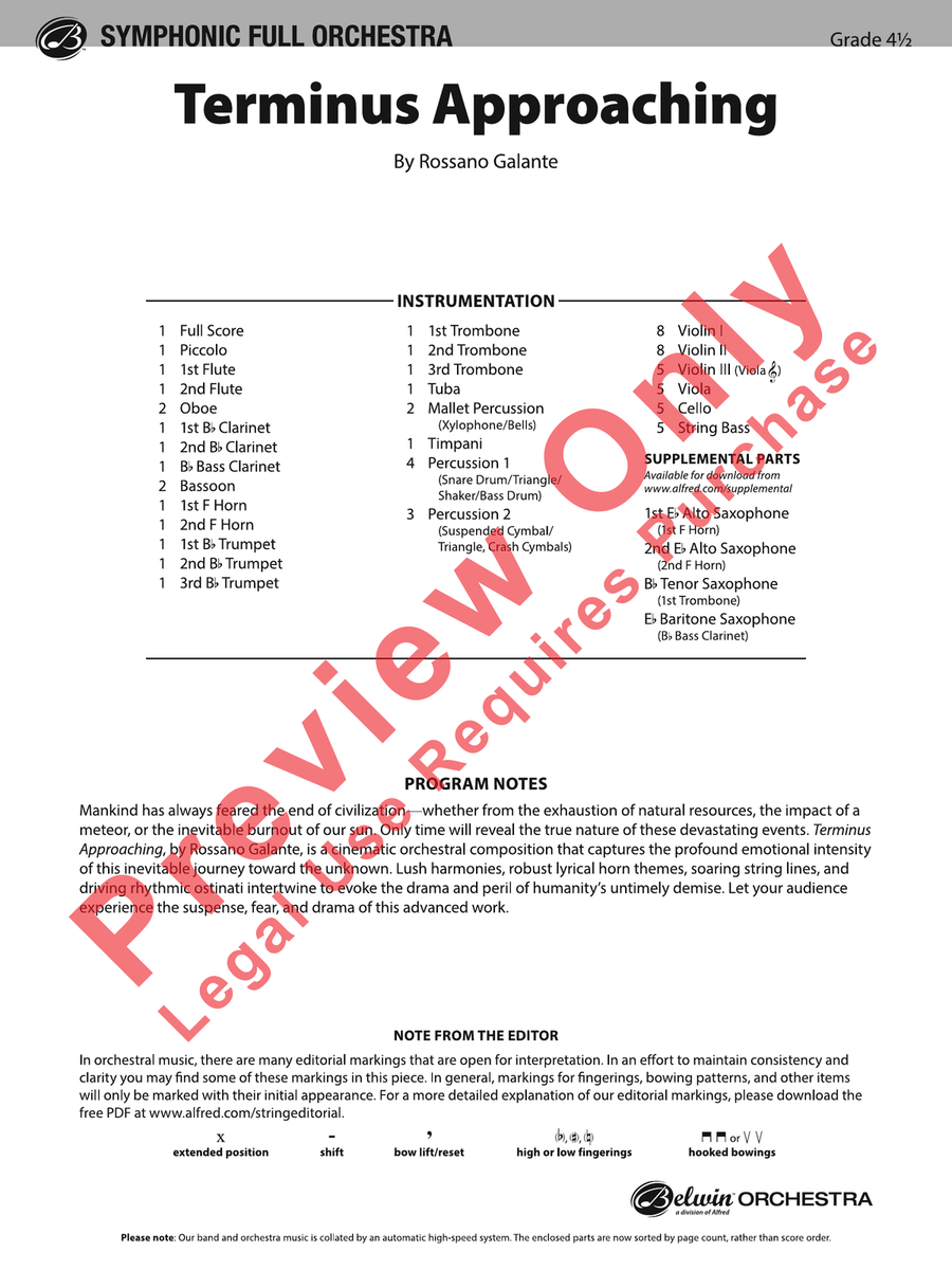 Terminus Approaching Full Orchestra scores gallery preview page 2