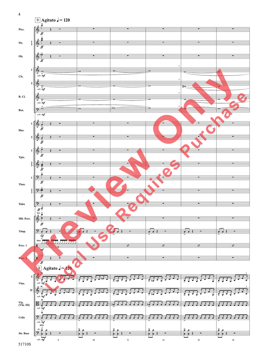 Terminus Approaching Full Orchestra scores gallery preview page 5