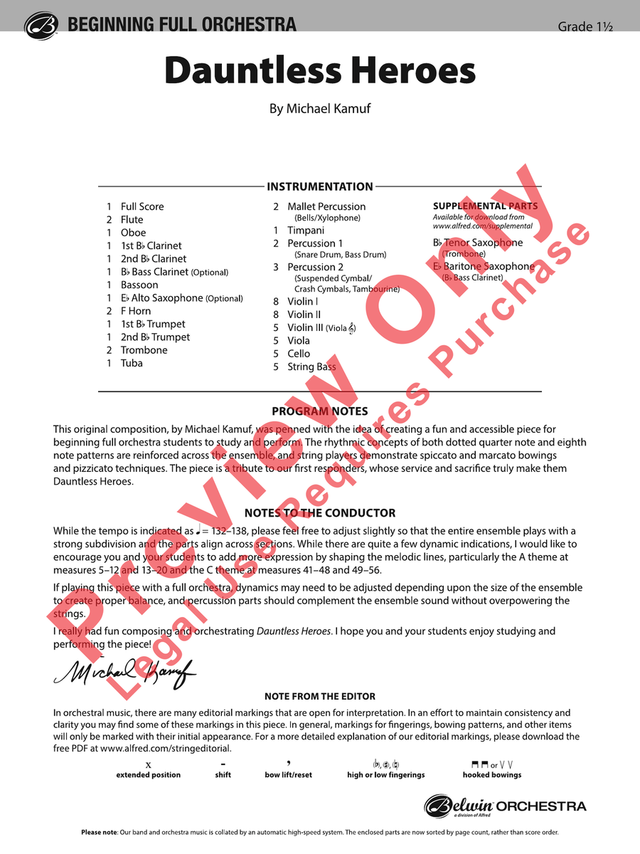Dauntless Heroes Dauntless Heroes Full Orchestra scores gallery preview page 2