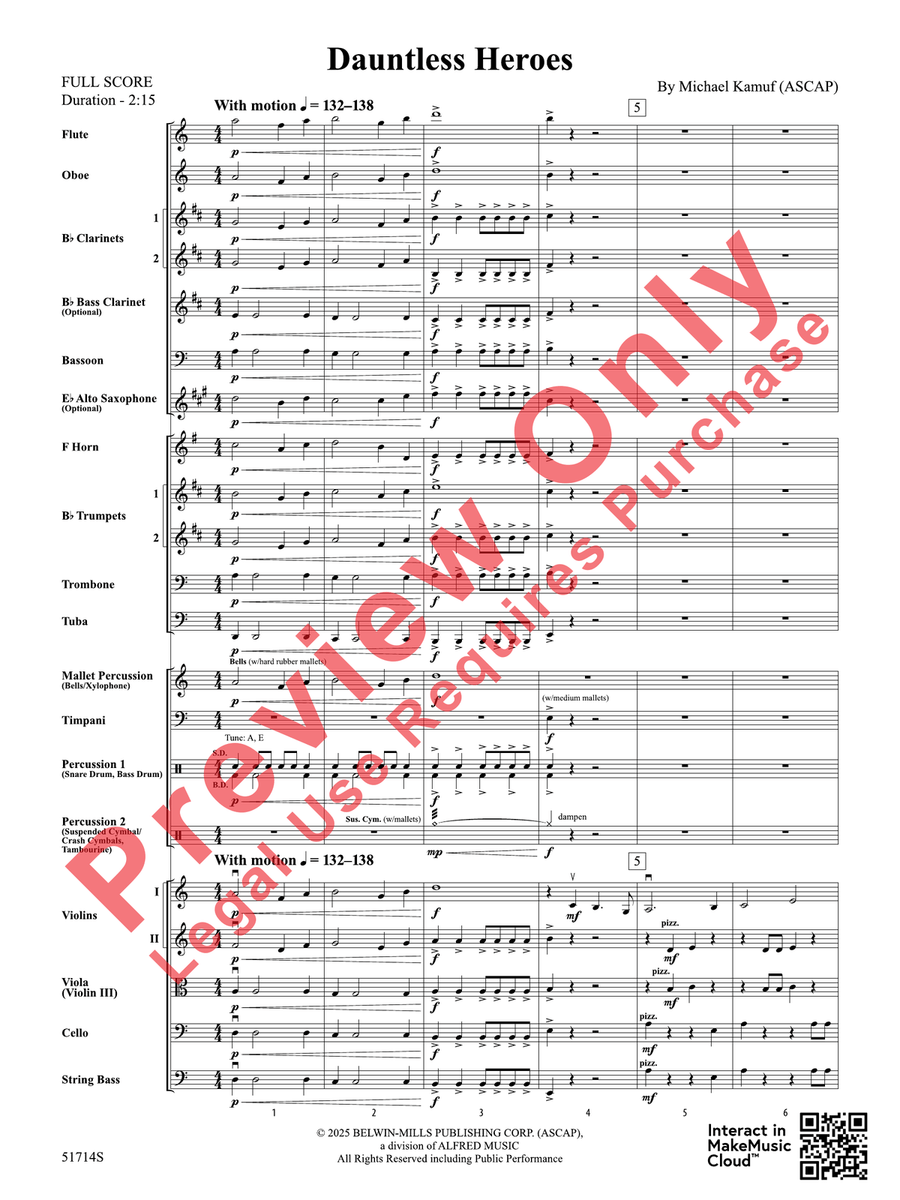 Dauntless Heroes Dauntless Heroes Full Orchestra scores gallery preview page 4