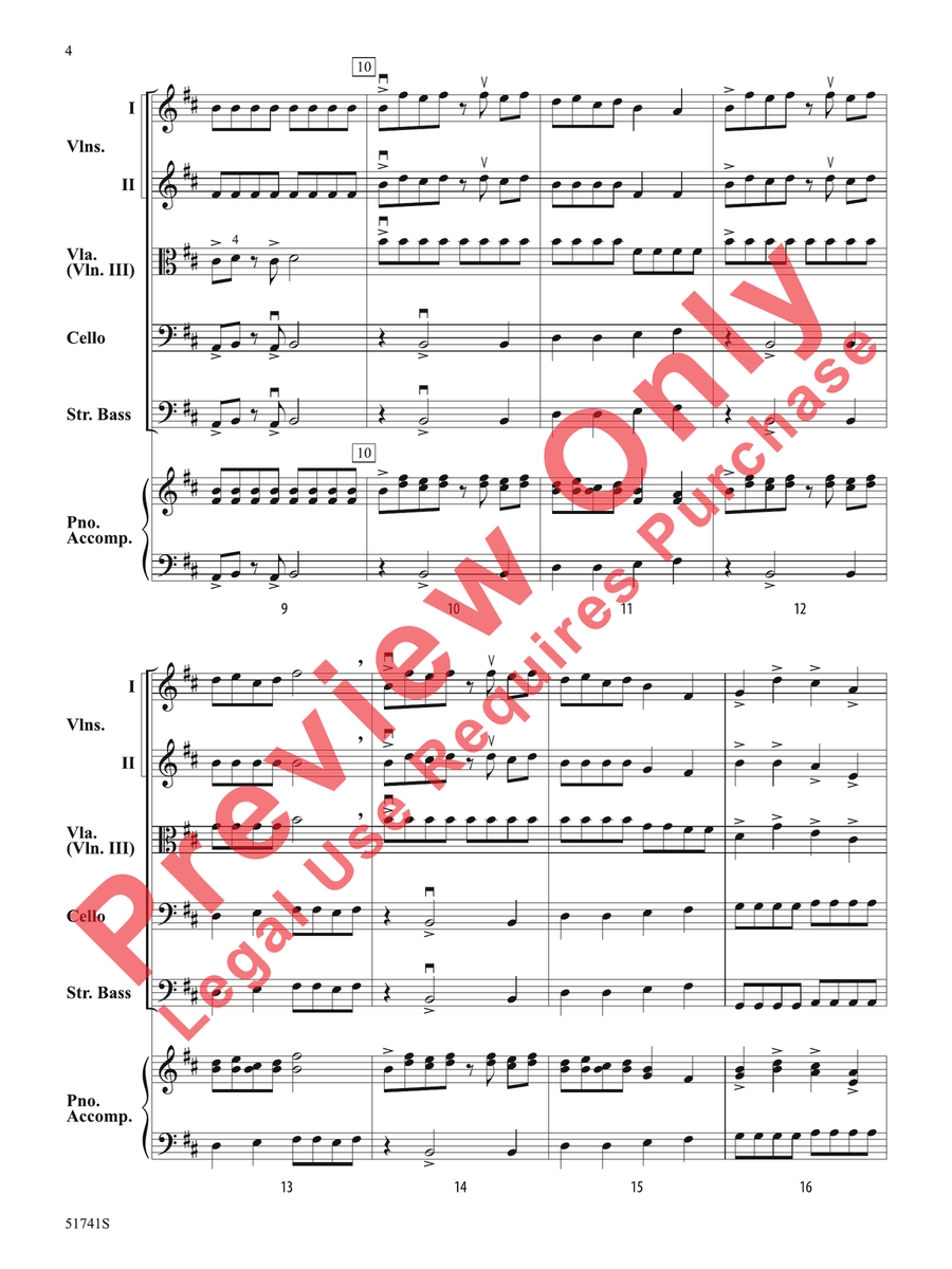 Strings of Fire Strings of Fire String Orchestra scores gallery preview page 5