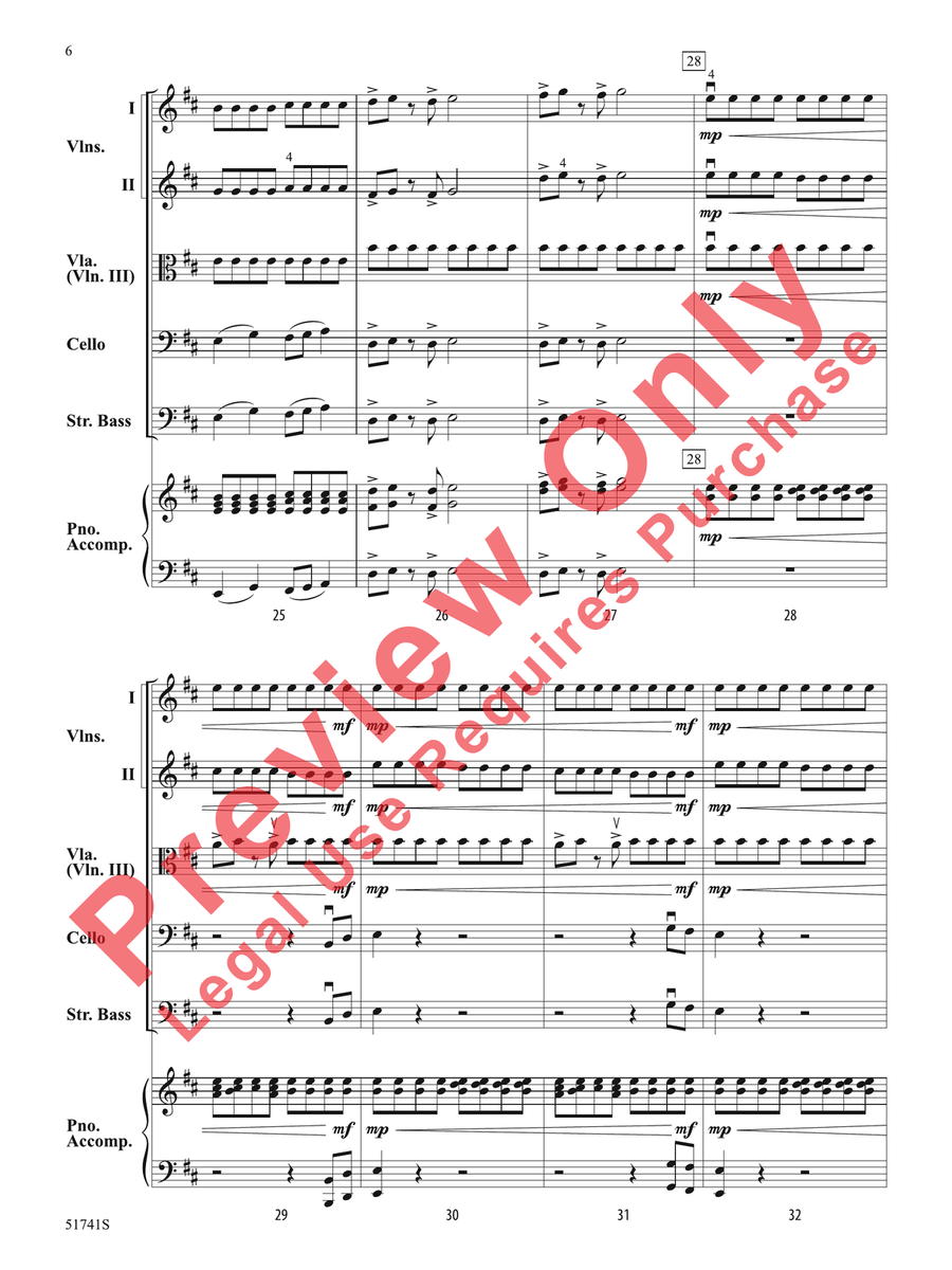 Strings of Fire Strings of Fire String Orchestra scores gallery preview page 7