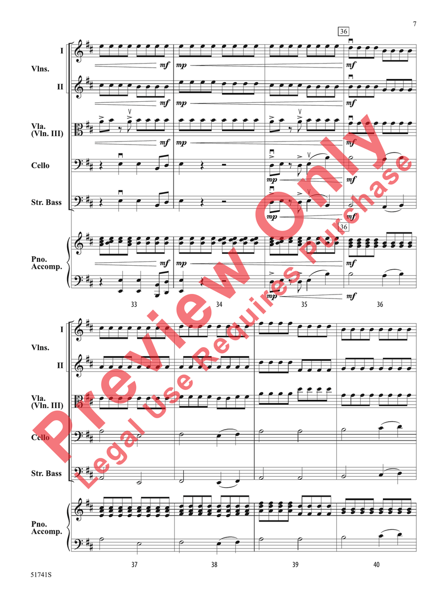 Strings of Fire Strings of Fire String Orchestra scores gallery preview page 8