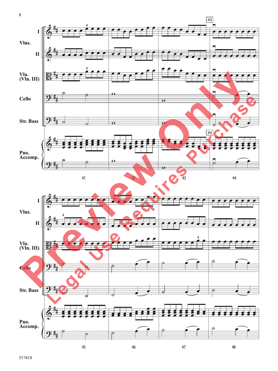 Strings of Fire Strings of Fire String Orchestra scores gallery preview page 9