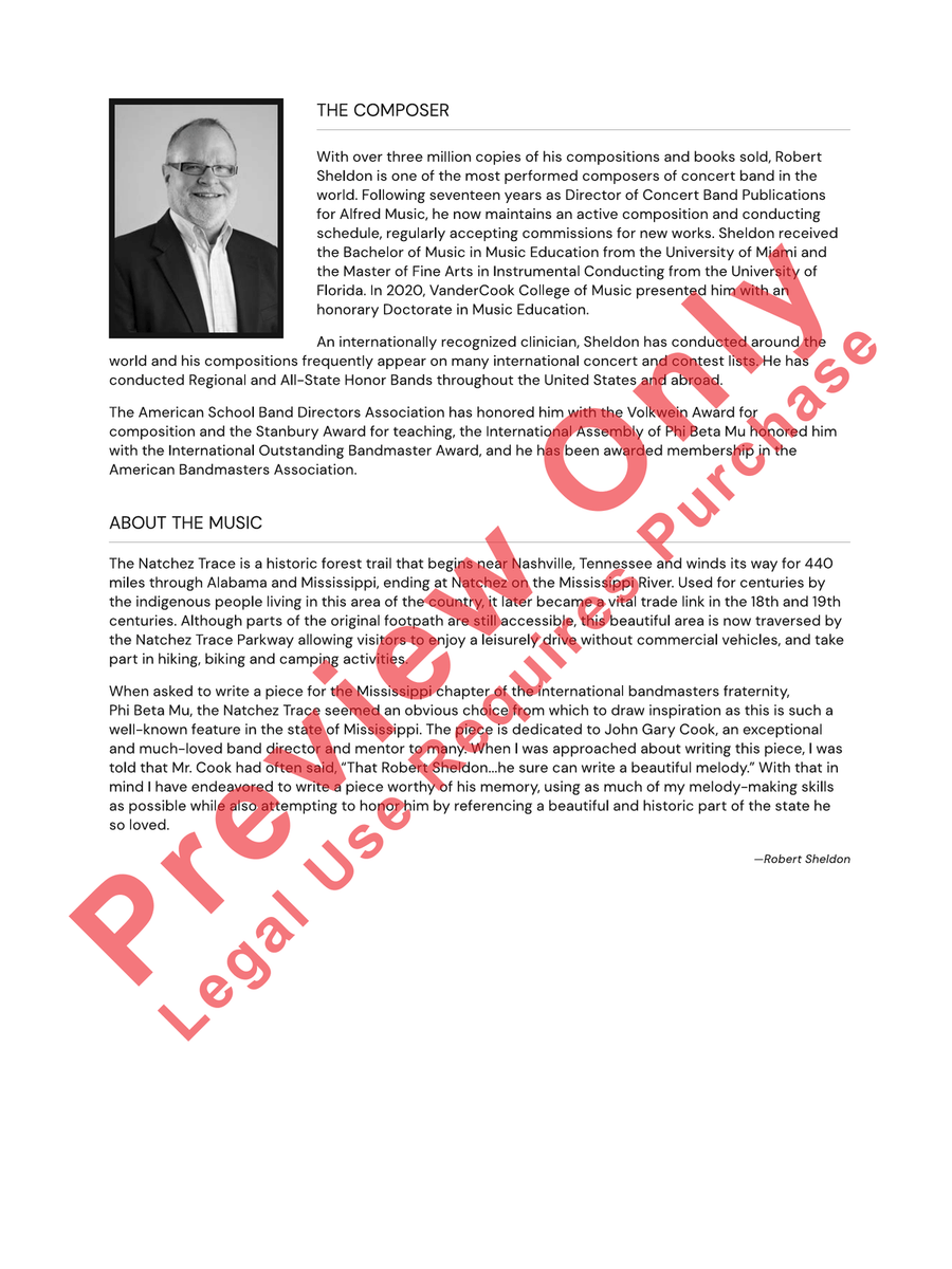 The Trace The Trace Concert Band scores gallery preview page 3