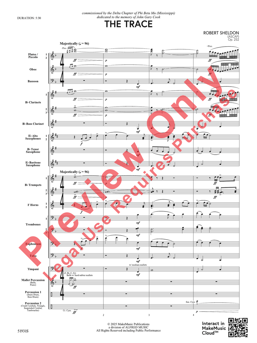 The Trace The Trace Concert Band scores gallery preview page 4