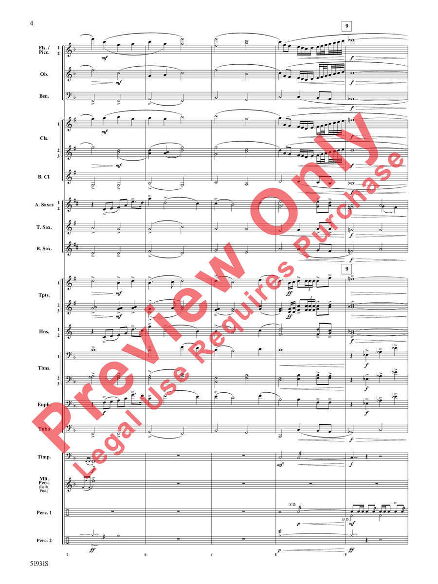 The Trace The Trace Concert Band scores gallery preview page 5