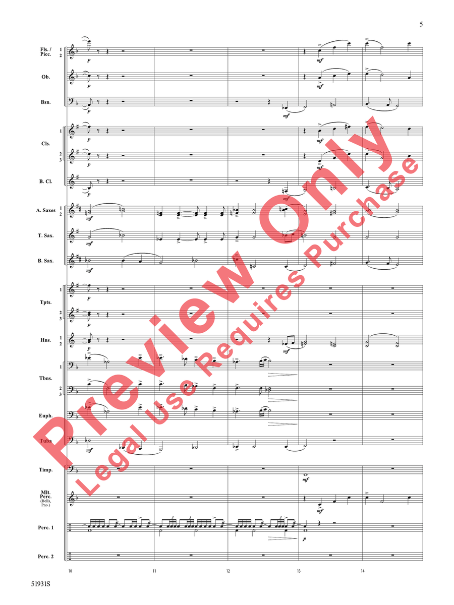 The Trace The Trace Concert Band scores gallery preview page 6