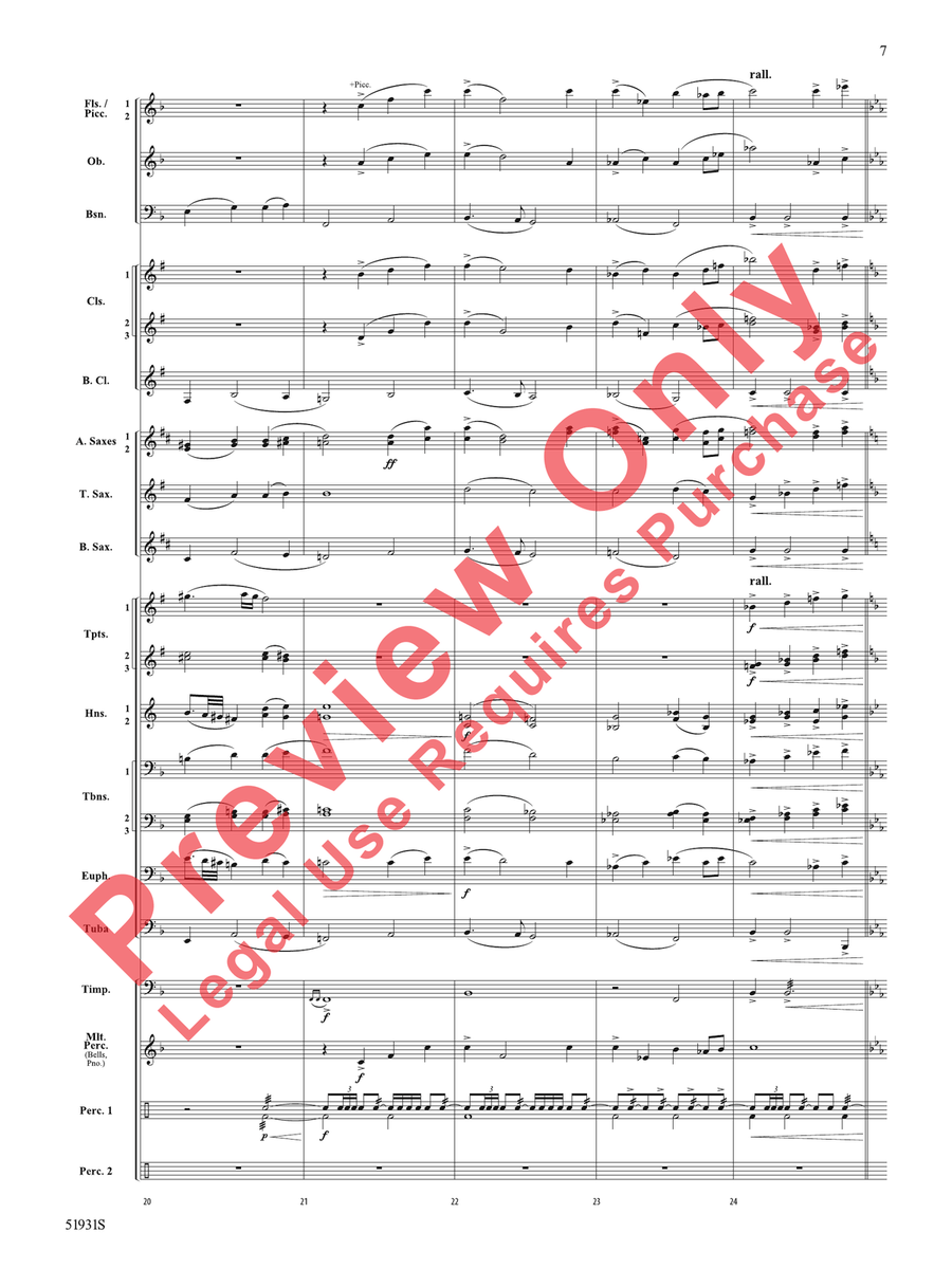 The Trace The Trace Concert Band scores gallery preview page 8