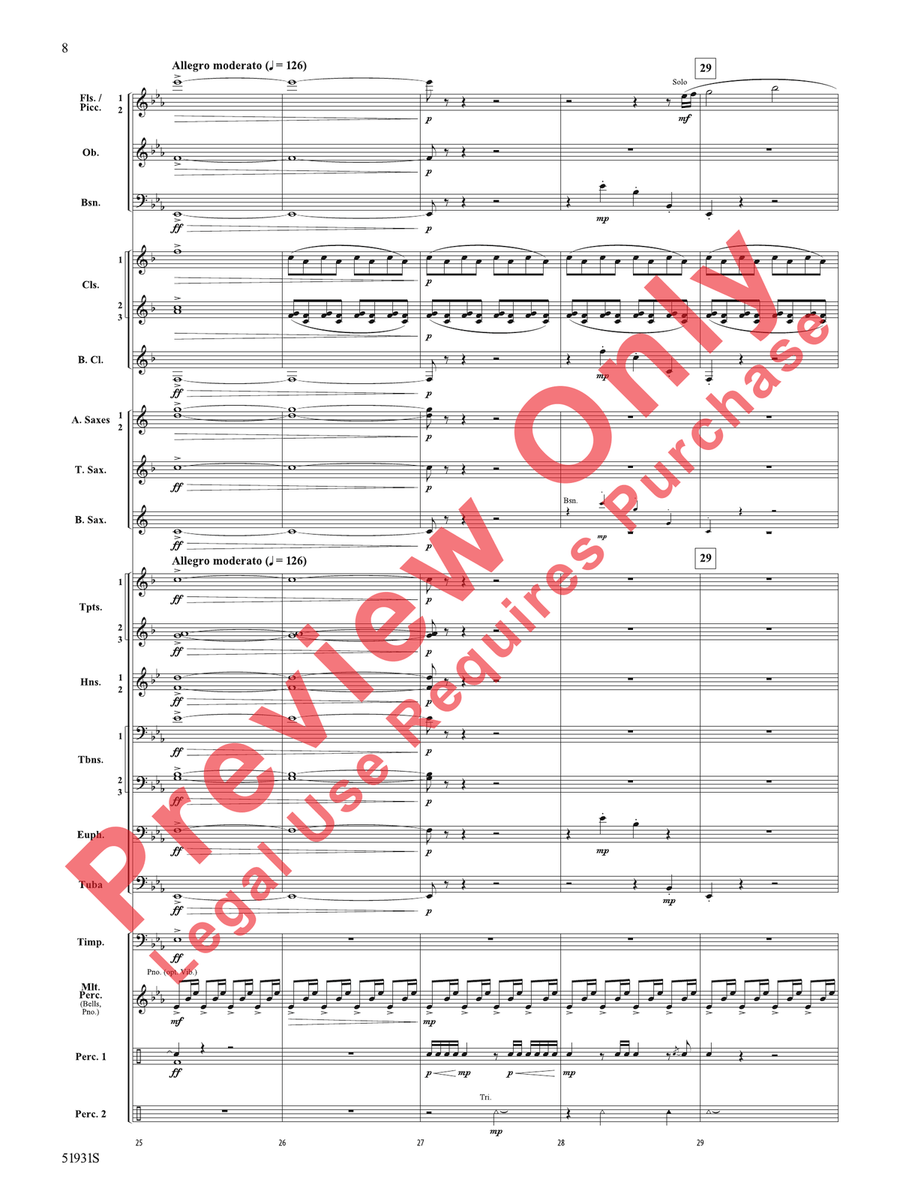 The Trace The Trace Concert Band scores gallery preview page 9