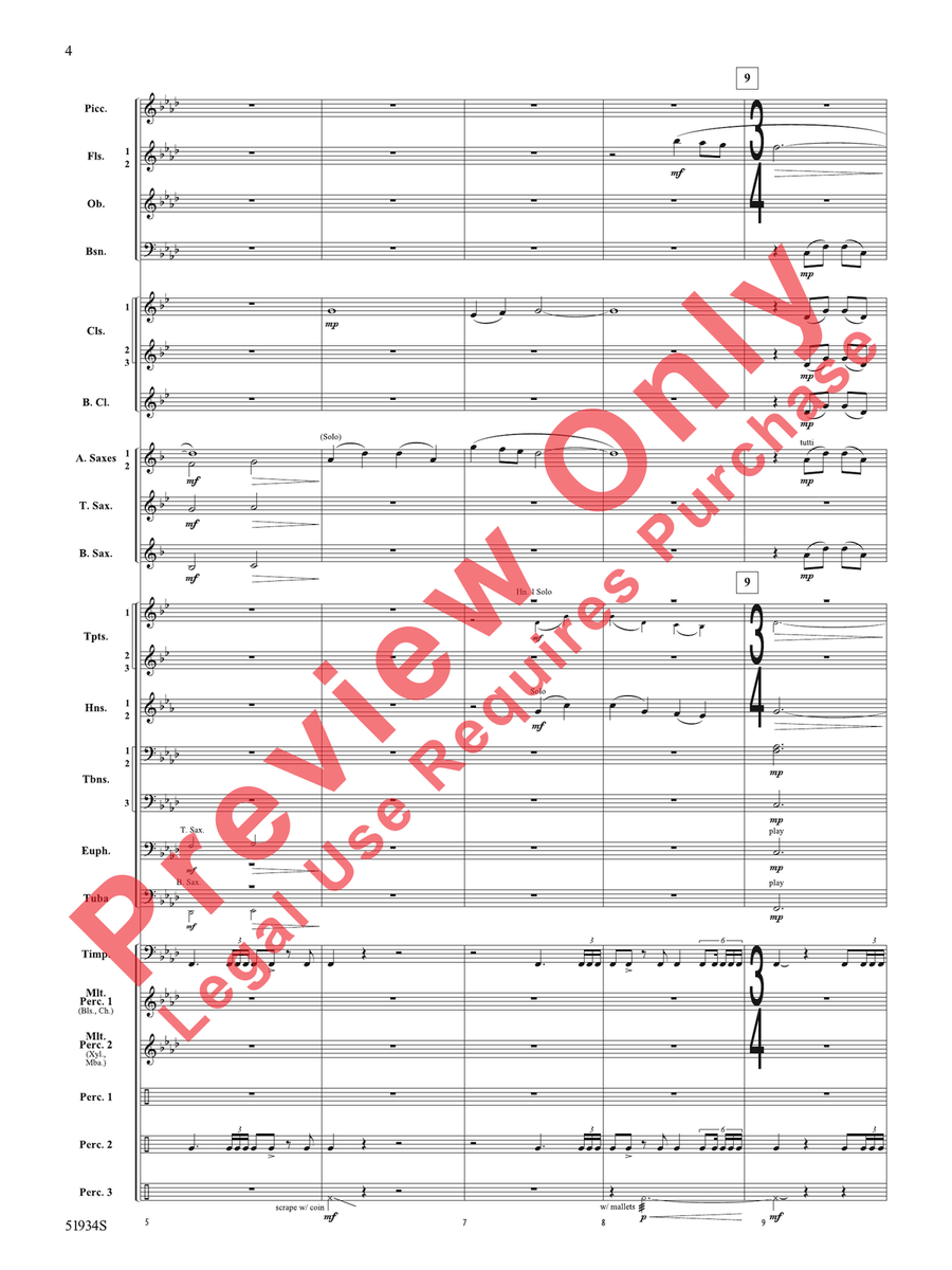 Pirates Revenge Pirates Revenge Concert Band scores gallery preview page 5