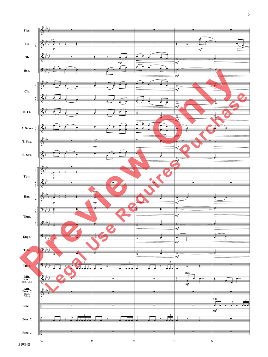 Pirates Revenge Pirates Revenge Concert Band scores gallery preview page 6