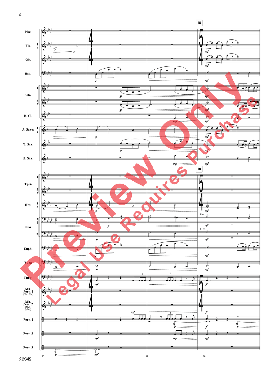 Pirates Revenge Pirates Revenge Concert Band scores gallery preview page 7