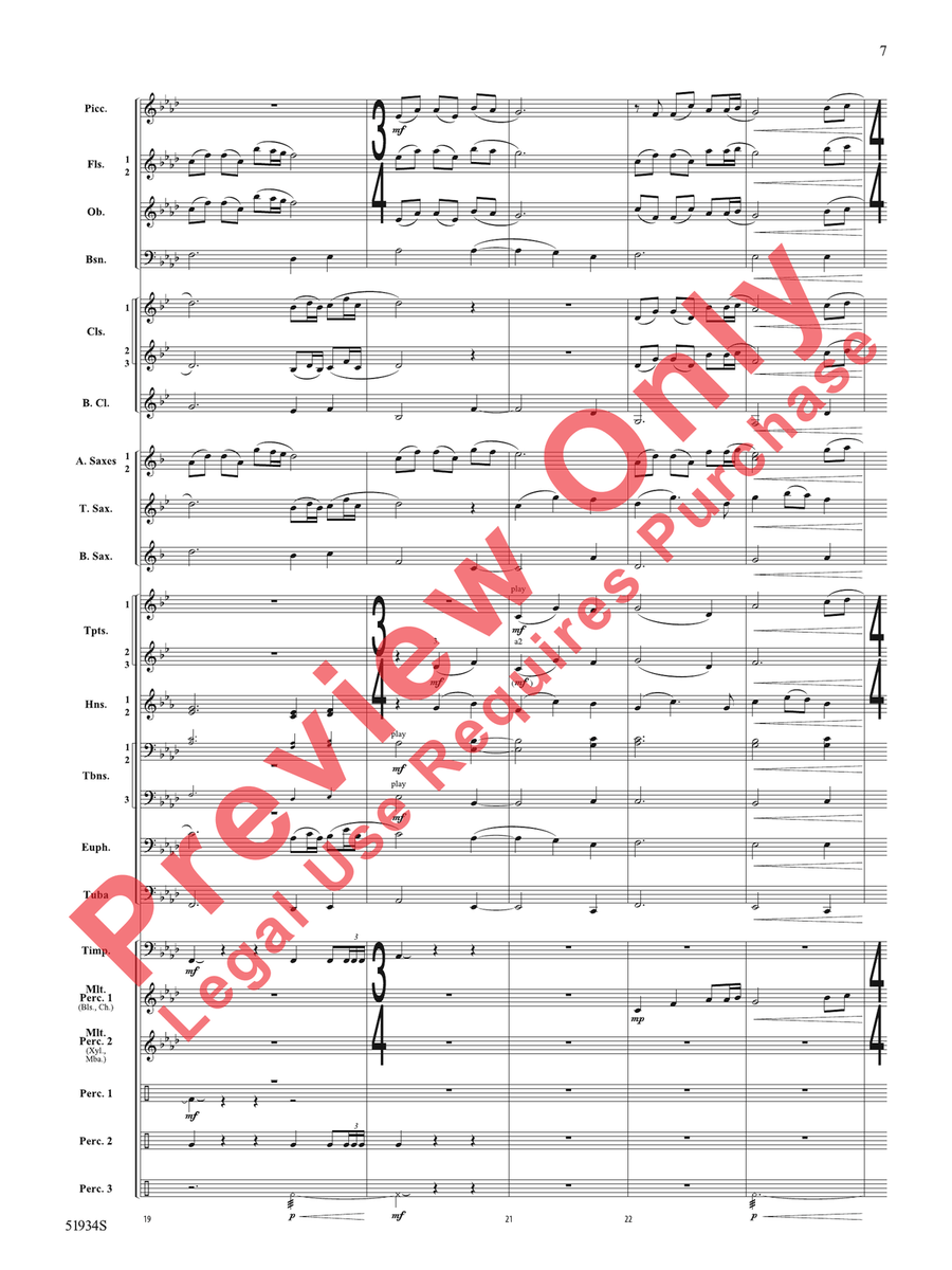 Pirates Revenge Pirates Revenge Concert Band scores gallery preview page 8