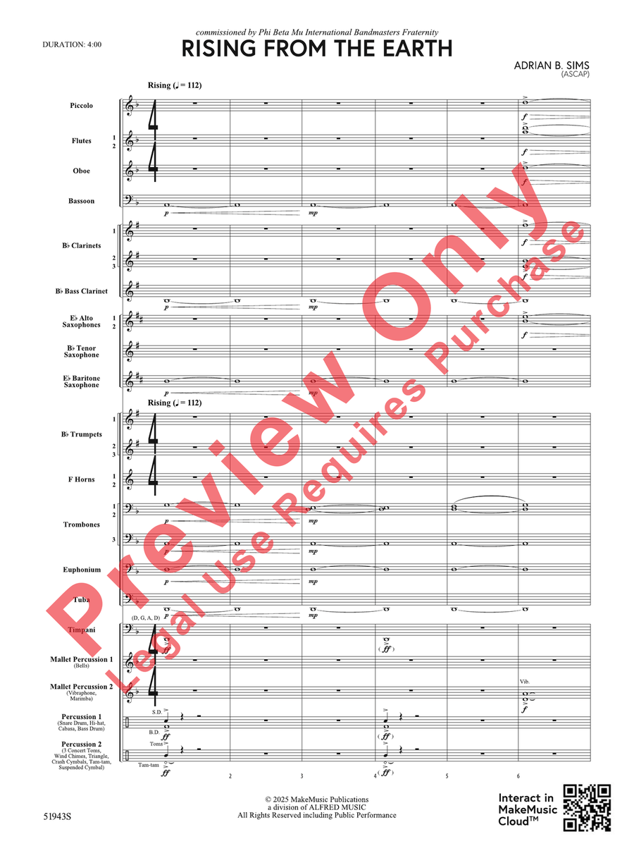 Rising From the Earth Rising From the Earth Concert Band scores gallery preview page 5