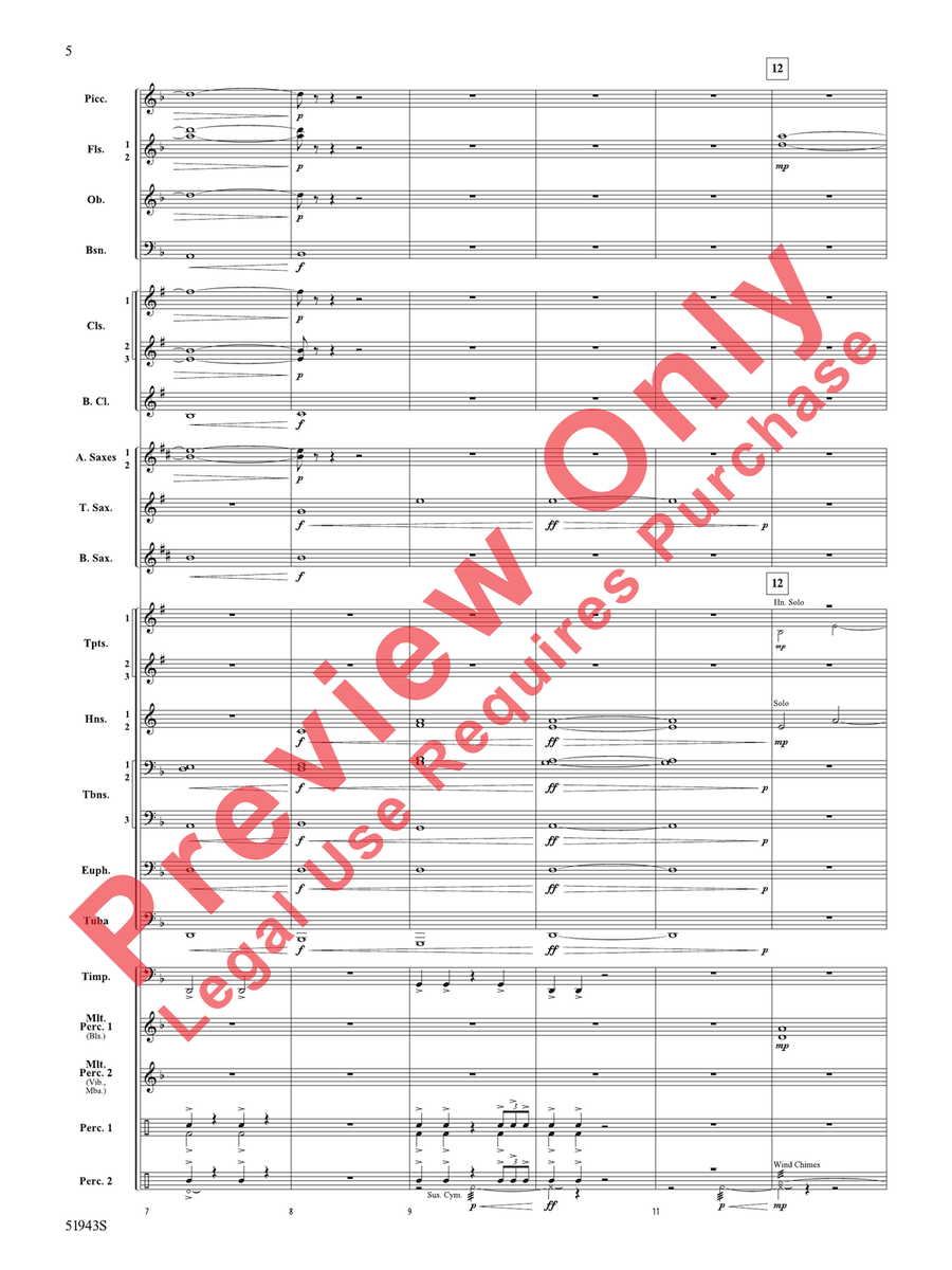 Rising From the Earth Rising From the Earth Concert Band scores gallery preview page 6