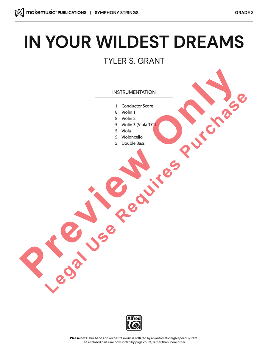 In Your Wildest Dreams In Your Wildest Dreams String Orchestra scores gallery preview page 2