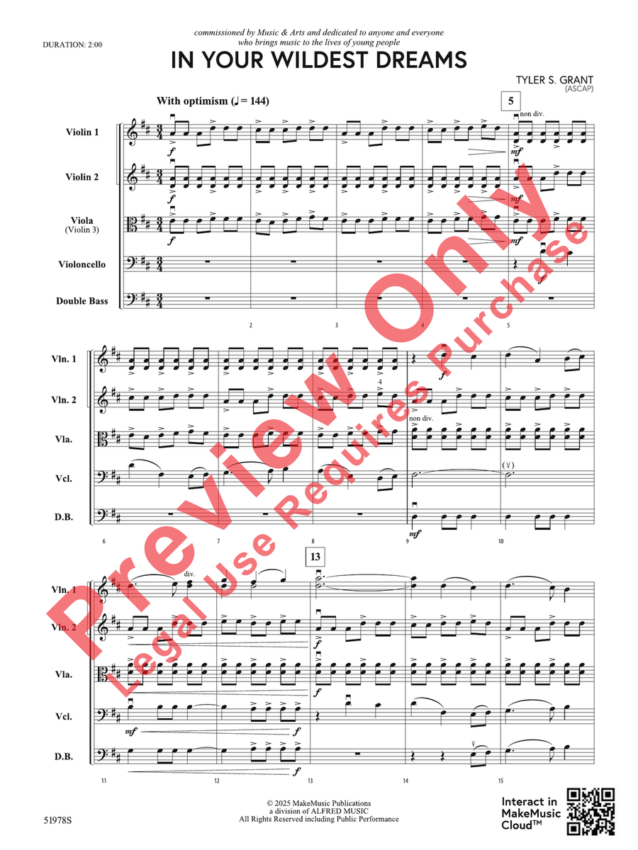In Your Wildest Dreams In Your Wildest Dreams String Orchestra scores gallery preview page 4